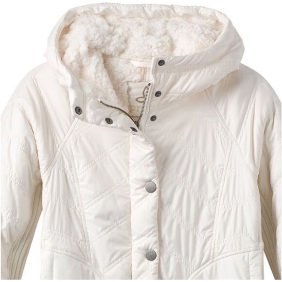 PRANA Diva Long Jacket Water Repellent Sherpa Coat, Size XL MSRP $179 - Picture 5 of 8